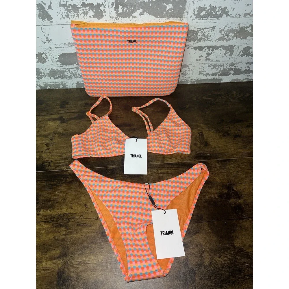NWT! TRIANGL MAIA GARA Textured Scoop Bikini - Top Size S - Bottom Size M - Picture 12 of 12